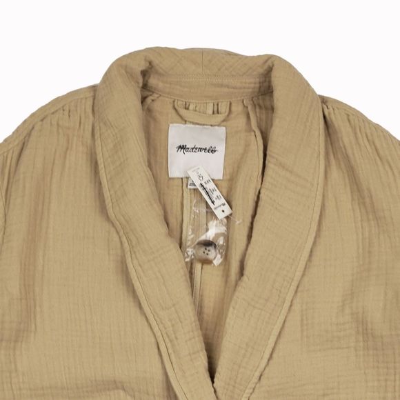 New MADEWELL Size XS Lightspun Dorset Blazer in Summer Dune - Picture 4 of 5